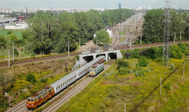 Lokomotywa serii EP 09-043 z pociągiem ekspresowym "Matejko" nr 1315...